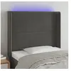 Image de Hoofdbord LED 103x16x118/128 cm fluweel donkergrijs3123951