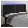 Image de Hoofdbord LED 163x16x118/128 cm fluweel zwart3123964