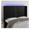 Image de Hoofdbord LED 147x16x118/128 cm kunstleer zwart3123998