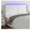 Image de Hoofdbord LED 203x16x118/128 cm kunstleer wit3124017