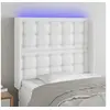 Image de Hoofdbord LED 83x16x118/128 cm kunstleer wit3124121