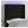 Image de Hoofdbord LED 103x16x118/128 cm kunstleer zwart3124132