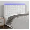 Image de Hoofdbord LED 147x16x118/128 cm kunstleer wit3124139
