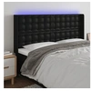 Image de Hoofdbord LED 163x16x118/128 cm kunstleer zwart3124144