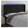 Image de Hoofdbord LED 163x16x118/128 cm fluweel zwart3124244