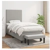 Image de Boxspring met matras stof lichtgrijs 80x200 cm3136389