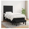 Image de Boxspring met matras stof zwart 90x200 cm3136407