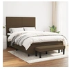 Image de Boxspring met matras stof donkerbruin 140x200 cm3136440