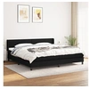 Image de Boxspring met matras stof zwart 200x200 cm3129579
