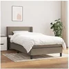Image de Boxspring met matras stof taupe 90x200 cm3129605