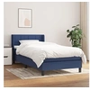 Image de Boxspring met matras stof blauw 90x200 cm3129687