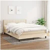 Image de Boxspring met matras stof cràmekleurig 140x190 cm3129710