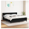 Image de Boxspring met matras stof zwart 160x200 cm3129723