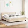Image de Boxspring met matras stof cràmekleurig 180x200 cm3129734