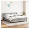 Image de Boxspring met matras stof lichtgrijs 160x200 cm3129801