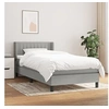 Image de Boxspring met matras stof lichtgrijs 90x190 cm3129833