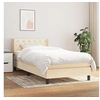 Image de Boxspring met matras stof cràmekleurig 80x200 cm3129910