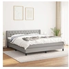 Image de Boxspring met matras stof lichtgrijs 160x200 cm3129961