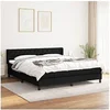 Image de Boxspring met matras stof zwart 160x200 cm3129963