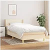 Image de Boxspring met matras stof cràmekleurig 90x190 cm3130078