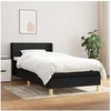 Image de Boxspring met matras stof zwart 90x200 cm3130083