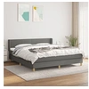 Image de Boxspring met matras stof donkergrijs 160x200 cm3130122