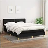 Image de Boxspring met matras stof zwart 140x200 cm3130195