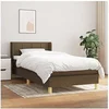 Image de Boxspring met matras stof donkerbruin 90x190 cm3130236