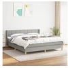 Image de Boxspring met matras stof lichtgrijs 180x200 cm3130289