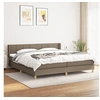 Image de Boxspring met matras stof taupe 200x200 cm3130301