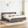 Image de Boxspring met matras stof taupe 160x200 cm3130365