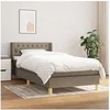 Image de Boxspring met matras stof taupe 90x190 cm3130477
