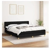 Image de Boxspring met matras stof zwart 160x200 cm3130523
