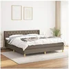 Image de Boxspring met matras stof taupe 160x200 cm3130525