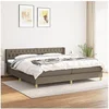 Image de Boxspring met matras stof taupe 200x200 cm3130541