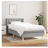 Image de Boxspring met matras stof lichtgrijs 80x200 cm3130545