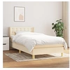 Image de Boxspring met matras stof cràmekleurig 90x200 cm3130566