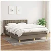 Image de Boxspring met matras stof taupe 140x190 cm3130589