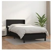 Image de Boxspring met matras kunstleer zwart 100x200 cm3130643