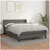 Image de Boxspring met matras kunstleer grijs 140x190 cm3130659