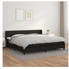 Image de Boxspring met matras kunstleer zwart 200x200 cm3130679