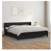 Image de Boxspring met matras kunstleer zwart 200x200 cm3130739