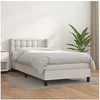 Image de Boxspring met matras kunstleer wit 90x200 cm3130758