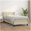 Image de Boxspring met matras kunstleer cràmekleurig 100x200 cm3130765