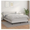 Image de Boxspring met matras kunstleer wit 140x190 cm3130776