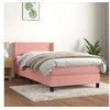 Image de Boxspring met matras fluweel roze 90x190 cm3130816