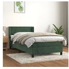 Image de Boxspring met matras fluweel donkergroen 100x200 cm3130826