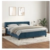 Image de Boxspring met matras fluweel donkerblauw 160x200 cm3130851