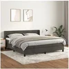 Image de Boxspring met matras fluweel donkergrijs 180x200 cm3130854