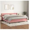 Image de Boxspring met matras fluweel roze 200x200 cm3130864